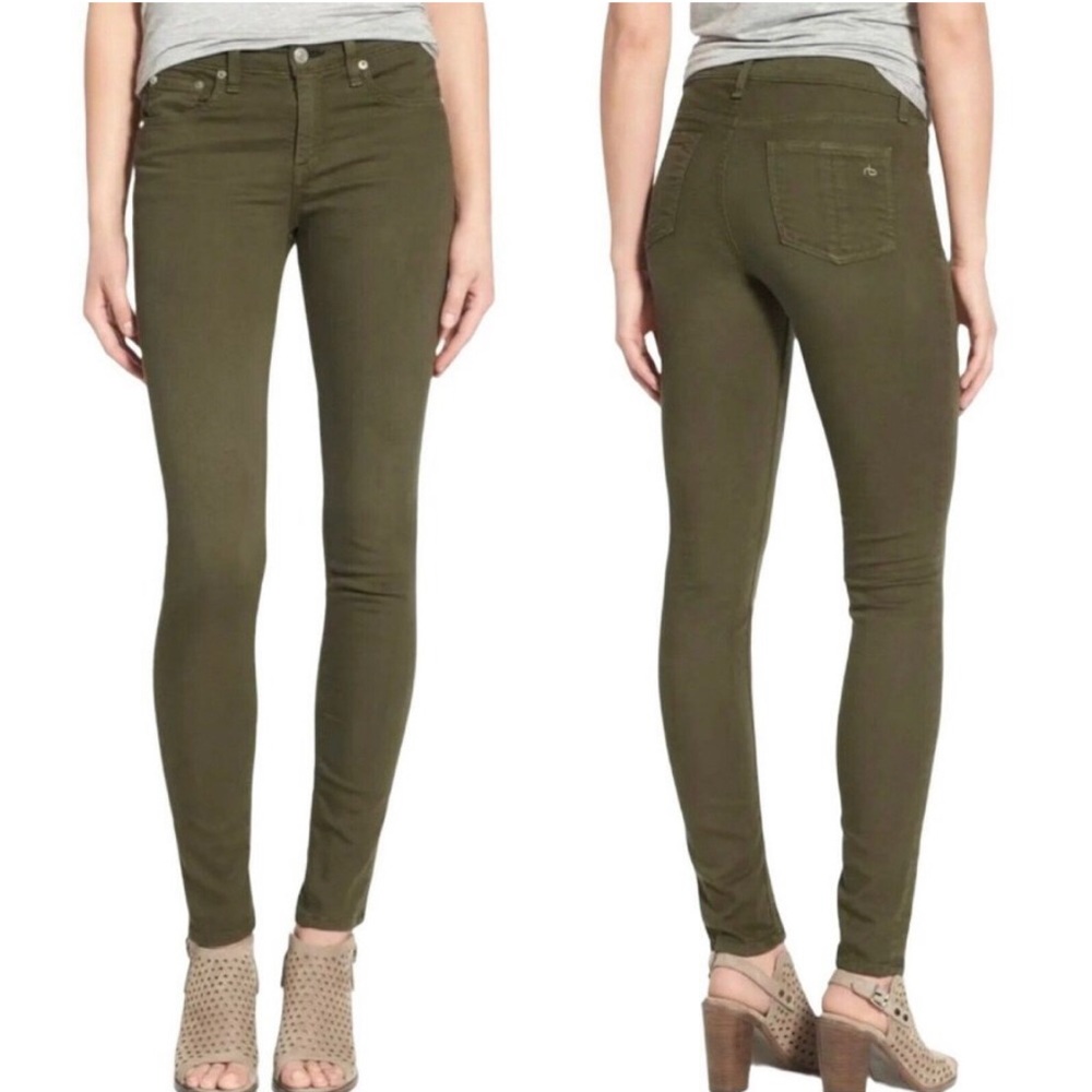 Rag And Bone Skinny Legging Military Green Pants